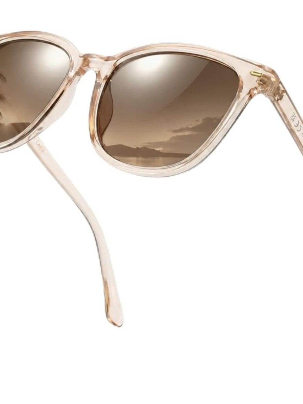 Chic Polarized Sunglasses for Women - UV400 Pink Mirrored Lens, Lightweight